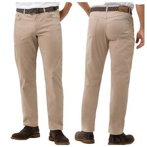 Brax 32/34 Marathon Cooper Fancy Khaki Work Professional Chino‎ Relaxed Active